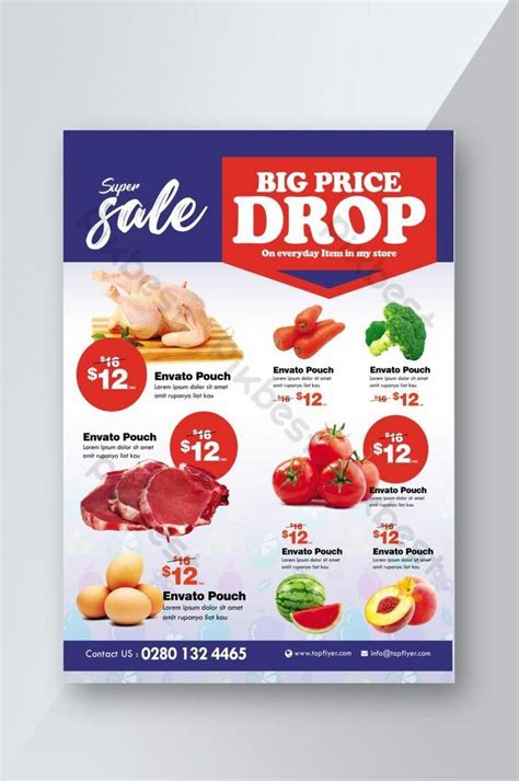 Supermarket Promotion Sale Flyer Template | PSD Free Download - Pikbest ...