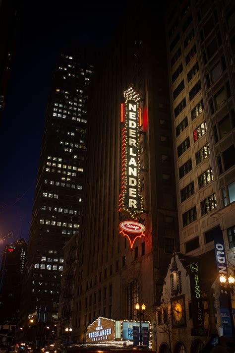 Nederlander Theatre marquee officially lit in Chicago - Chicago Sun-Times