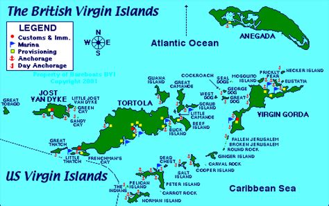 MAPS OF THE BRITISH VIRGIN ISLANDS