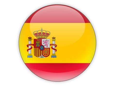 Round icon. Illustration of flag of Spain