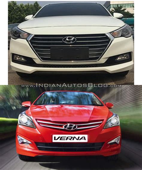 2017 Hyundai Verna vs outgoing model - Old vs New grille