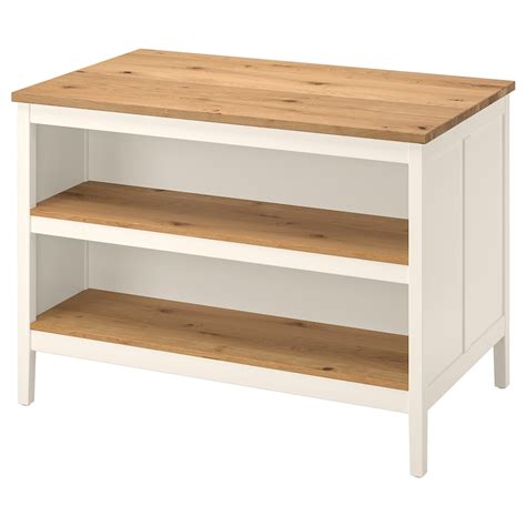 TORNVIKEN kitchen island, off-white/oak, 126x77 cm (495/8x303/8") - IKEA CA