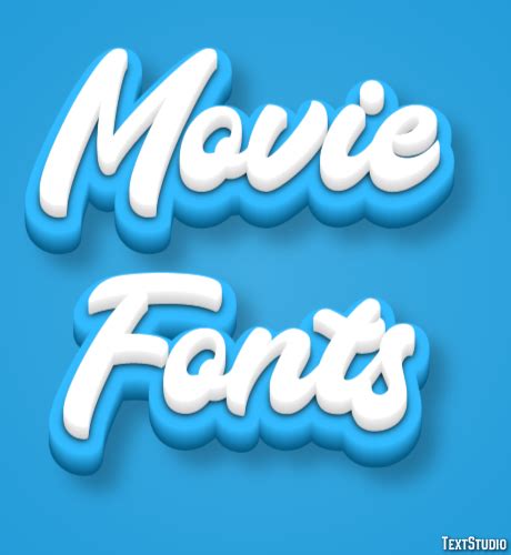 Movie Fonts Text Effect and Logo Design Font