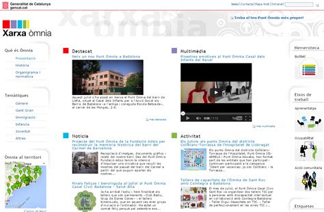 Drupal de la xarxa Òmnia, un portal comunitari de telecentres