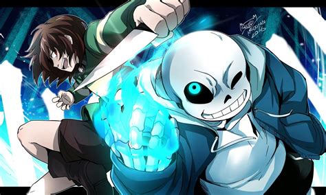 Sans vs Chara | Anime undertale, Undertale art, Anime