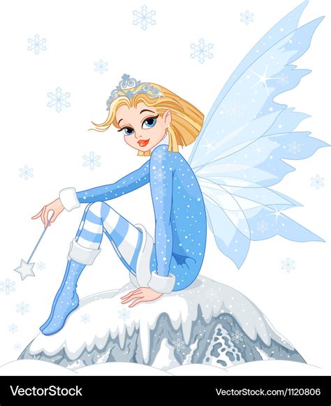 Winter fairy Royalty Free Vector Image - VectorStock