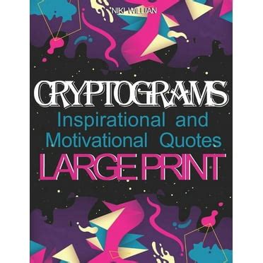 Large Print Cryptograms: Large Print 500 Cryptograms : Motivational and ...