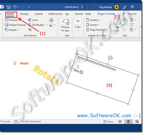 How to create a Diagonal Text in Word!