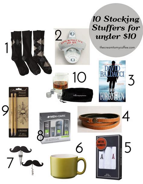 Men's Stocking Stuffers (under $10) & A Giveaway from Coupons.com! | The Cream to My Coffee