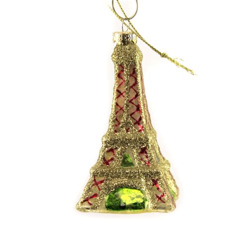 Holiday Ornament I Dream Of Paris Glass Christmas Eiffel Tower Lc8327 - Walmart.com - Walmart.com