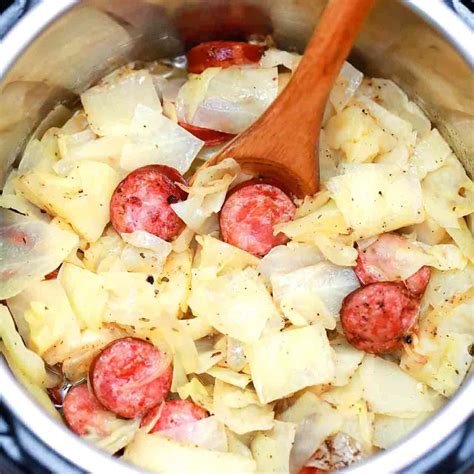 Instant Pot Cabbage and Sausage [Video] - S&SM