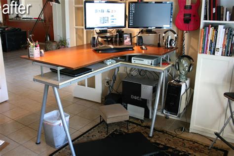 Galant Stand-Up Desk and Rationell Variera monitor stands - IKEA Hackers - IKEA Hackers