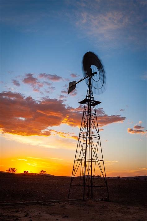 Windpump Sunset I (69539), photo, photograph, image | R a Stanley ...