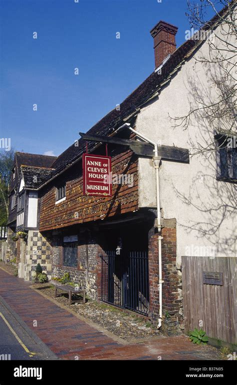 Anne of Cleves House and museum Historic house Tudor era Henry V111's 3rd wife LEWES EAST SUSSEX ...