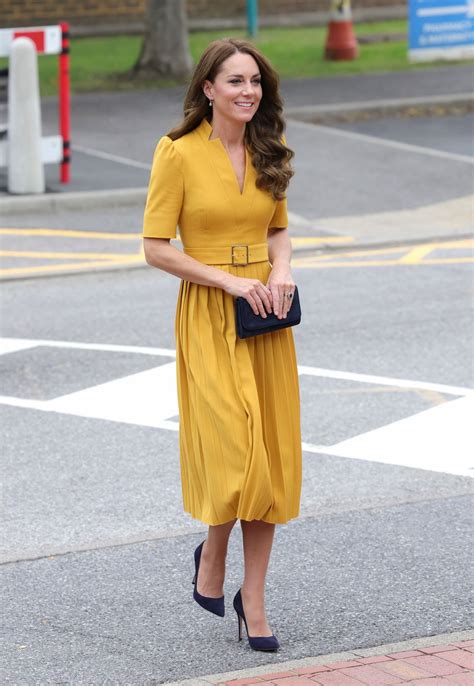 Princess Kate Is Radiant in a Yellow Dress as She Visits a Maternity Unit