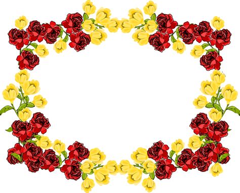 Free Flower Frame Png, Download Free Flower Frame Png png images, Free ...