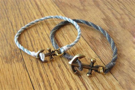 A Rope Bracelet With Anchor Clasp · How To Make A Rope Bracelet ...