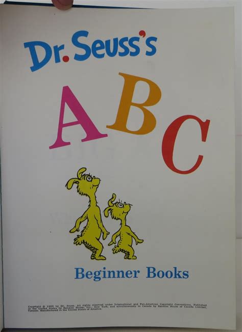 Dr. Seuss's ABC | Seuss Dr | 5th or later Edition