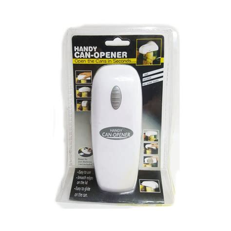 Handy Can-Opener Automatic Handheld Battery-Operated Portable Can Opener, White #28000 - Walmart ...