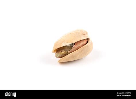 pistachio nut in shell close up isolated on white background Stock Photo - Alamy