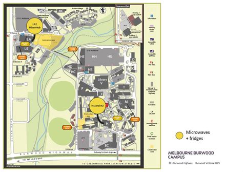 Deakin University Burwood Campus Map - Valley Zip Code Map