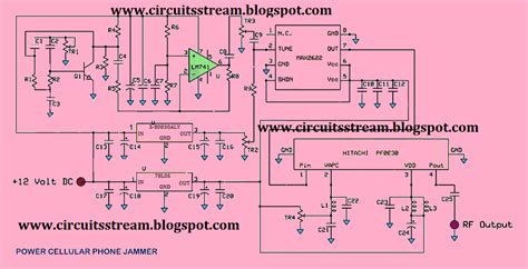 Full Power Mobile Phone Jammer Circuit Diagram | Electronic Circuit Diagrams & Schematics