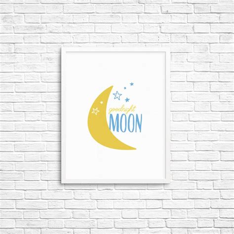 Goodnight Moon Nursery Print - Etsy