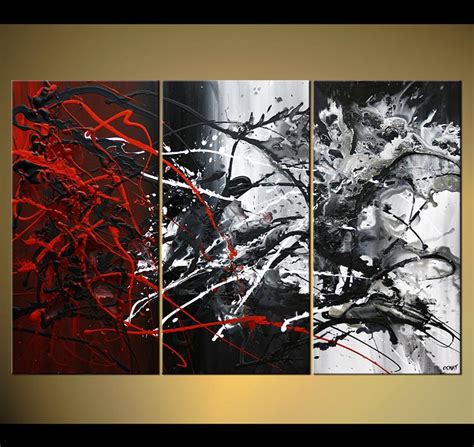 Red White Black Painting at PaintingValley.com | Explore collection of ...