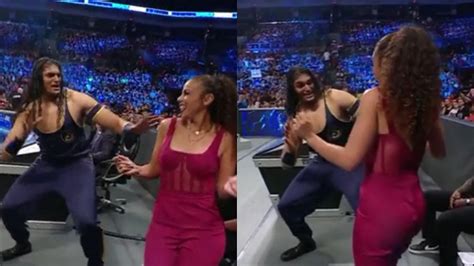 Watch: India-origin WWE superstar Shanky joined by Samantha Johnson as he shakes leg on ...