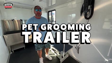 Tour of our Mobile Pet Grooming Trailer: The Ultimate Solution for Groomers on-the-go! - YouTube