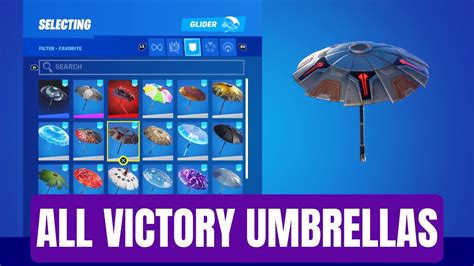 ALL Victory Royale Umbrellas In Fortnite (Chapter 1 Season 1 - Chapter ...