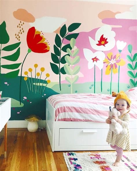 Easy Playroom Mural Design Ideas For Kids 18 | Kids room murals, Kids room wall, Playroom mural