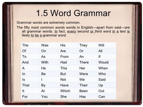 Word grammar