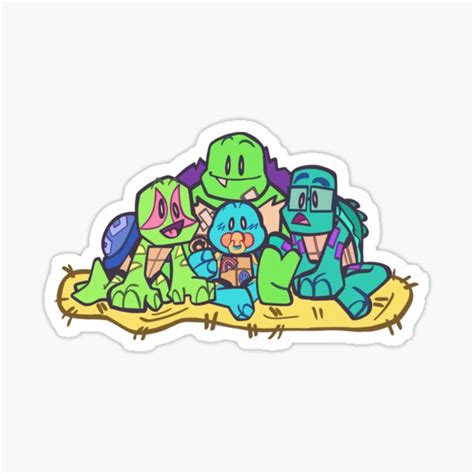 "ROTTMNT Turtle Tots" Sticker by DinaLani | Redbubble