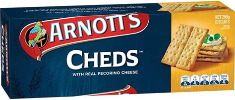 Arnotts Crackers Cheds 250g: Amazon.com.au: Grocery & Gourmet Food