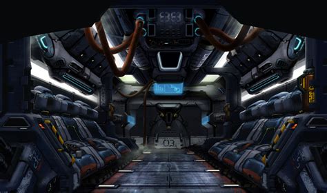 Dropship Interior for Sci-Fi Spaceship