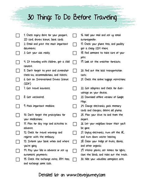 30 Things to Do Before Traveling Abroad + PDF Checklist