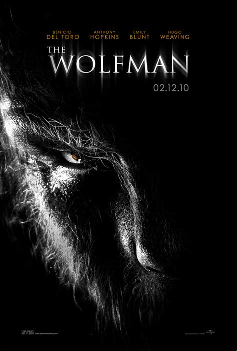 THE WOLFMAN MOVIE POSTER 2 Sided ORIGINAL Advance WOLF 27x40 BENICIO DEL TORO | eBay