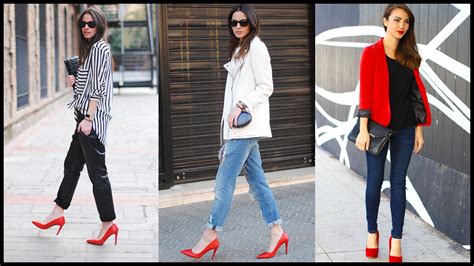 What to wear with red heels - Buy and Slay