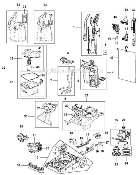 Hoover Power Scrub Elite Parts Diagram