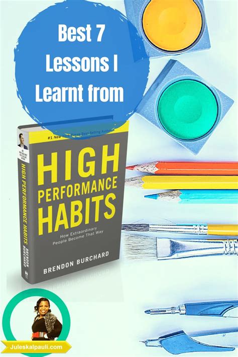 High Performance Habits Lessons. Brendon Burchard Book Review | Brendon burchard, Lesson, High ...