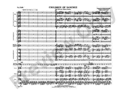 Children of Sanchez: Jazz Ensemble Conductor Score & Parts: Chuck ...