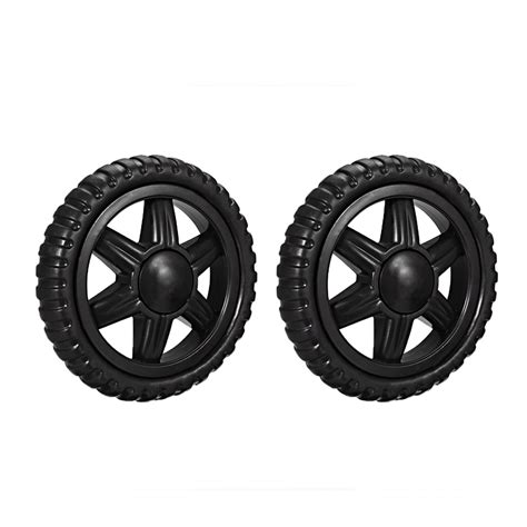 Shopping Cart Wheels Travelling Trolley Caster Replacement 5 Inch Dia Black 2Pcs - Walmart.com