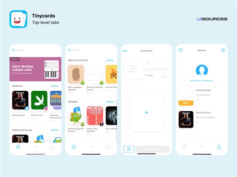 Tinycards - Content Screens Screenshots | UI Sources