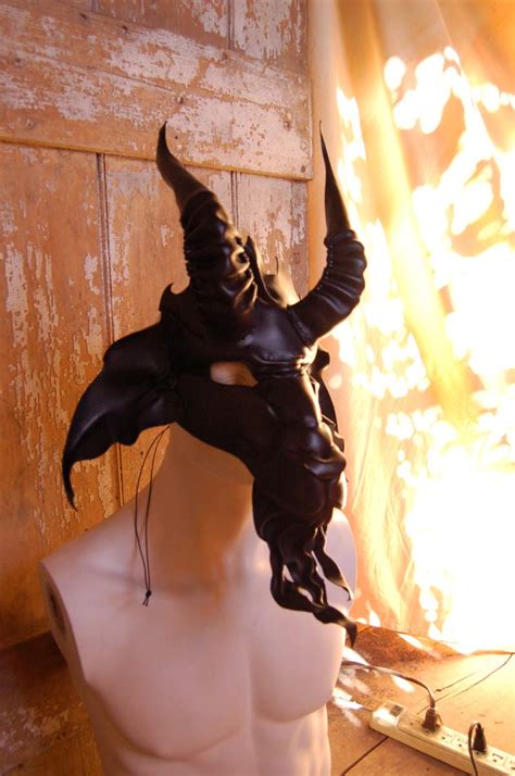 Leather Baphomet mask by MidnightZodiac on DeviantArt