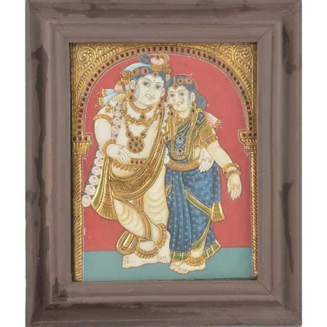 Radha Krishna Tanjore Painting | Mangala Arts