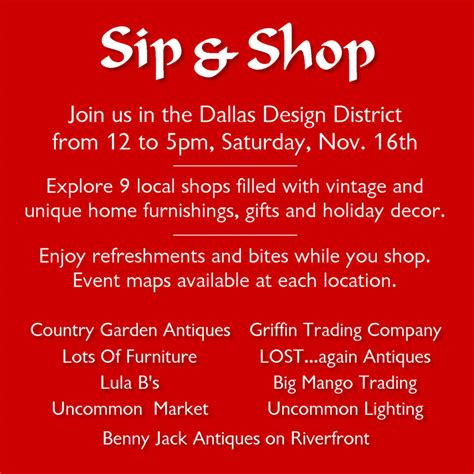 Sip & Shop in the Dallas Design District | Dallas Design District