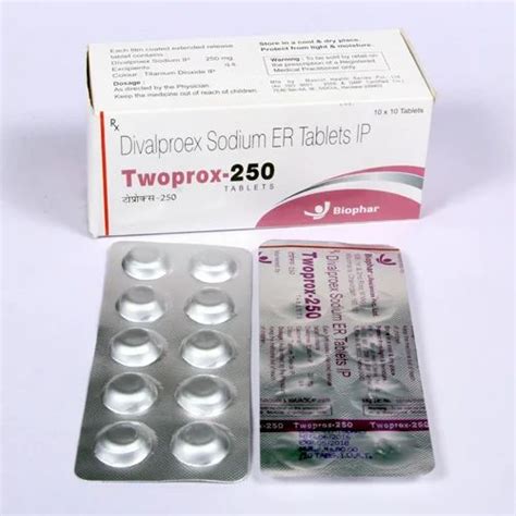 Biophar Divalproex Sodium ER Tablets USP 250mg, For Hospital at best ...