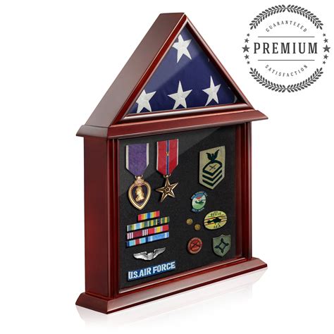 Shadow Box Flag Display Case Certificate Holder, 3' x 5' Home Flown Folded Flag | eBay