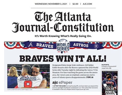 How to find the AJC Braves pages, print editions and other keepsakes ...